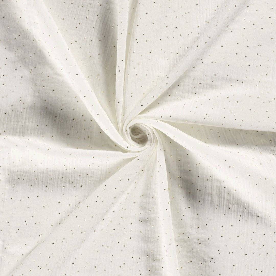 Muselina Dew Drops Dots Off-White