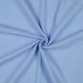 Muselina uni GOTS Light Blue